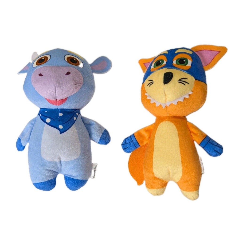 Dora The Explorer Swiper Benny Cow Plush Stuffed Animal Toys 7.25"